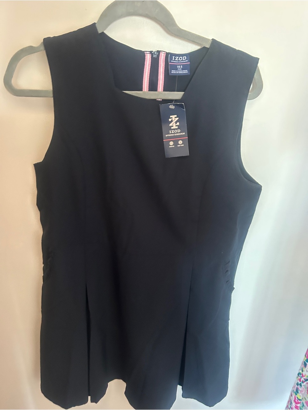 Izod Navy Blue Sleeveless Approved school wear Dress